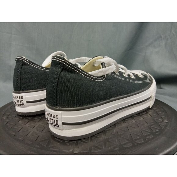 Converse Kids Chuck Taylor All Star Low Top Black White Size 2 BRAND NEW NO BOX! - Picture 8 of 11